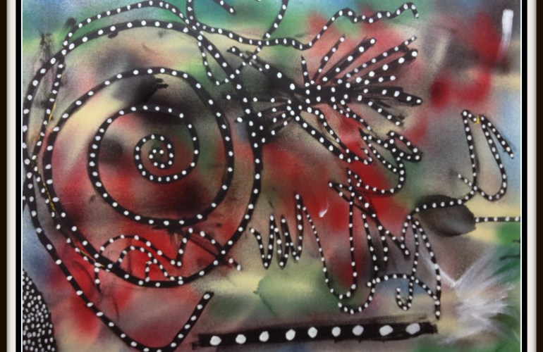 Lizard Brain~Acrylic on Canvas~24X18