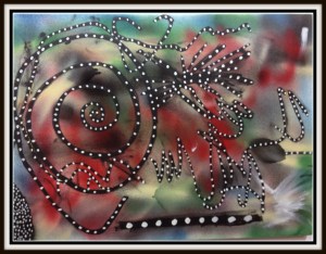 Lizard Brain~Acrylic on Canvas~24X18