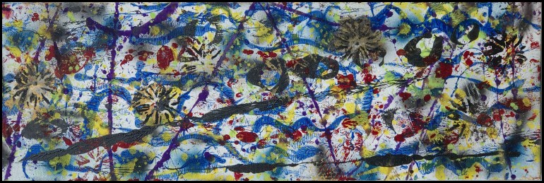 Aquarium~Mixed Media on Canvas~12X36