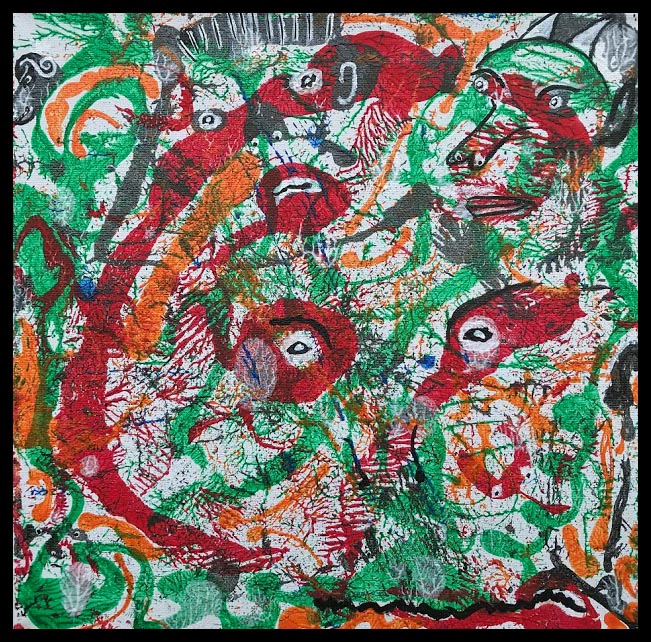 Lucid Dream X~Mixed Media on Canvas~12x12